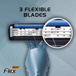 Flex 3 Men'S 3-Blade Disposable Razors, 3 Count