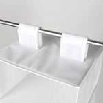 6 Shelf Non Woven Hanging Closet Organizer, Arctic White, Adult and Child