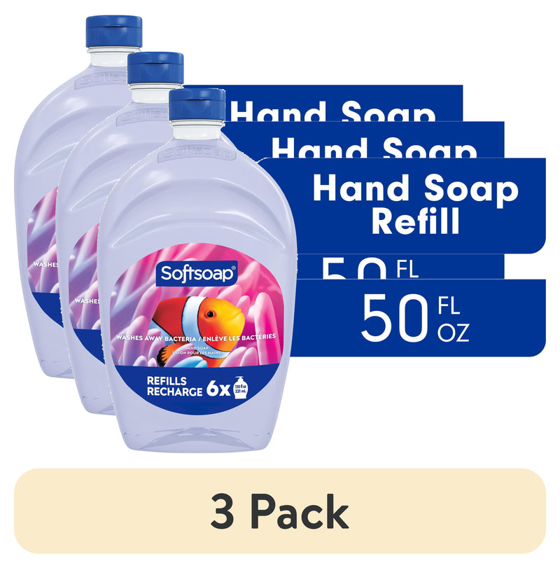 (3 Pack)  Aquarium Liquid Hand Soap 50Oz Refill
