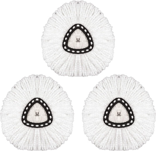 3 Pack Mop Head Replacement Spin Mop Replacement Head Microfiber Spin Mop Refills