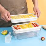 Ice Cube Tray with Lid and Bin, PHINOX 64 Pcs Ice Trays for Freezer, Ice Cube Tr