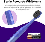 Nova Toothbrush (2 Pack/Blue & Green) | Sonic Powered Teeth Whitening | Super-Soft Bristles | 18000 VPM | 2 Minute Timer | Aluminum Handle | Replaceable Brush Head | Compact Size | AAA Battery