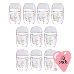 Hand Sanitizer Wedding Favors (10 Pack) Mini Hand Sanitizer Party Favors, Travel Size Hand Sanitizer, Mini Hand Sanitizer Party Favors | 10 Floral 1Oz Gels