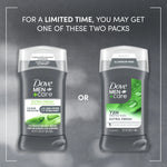Deodorant Stick for Men Extra Fresh Aluminum Free with Moisturizing Cream, 3 Oz