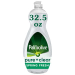 (2 Pack)  Ultra Pure + Clear Liquid Dish Soap, Spring Fresh Scent, 32.5 Fluid Ounce Bottle