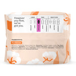 Honey Pot 100% Organic Cotton Comfort Cover Regular Pads, 20 Count