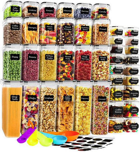 42-Piece Kitchen Food Container Set - Durable, Airtight, and Leak-Proof
