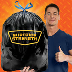 Strong Large Trash Bags, Black, 30 Gallon, 40 Count
