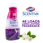 Scentiva Liquid Laundry Fabric Softener, Tuscan Lavender & Jasmine Scent - Bleach-Free Fabric Conditioner with Great Smell, 41 Fl Oz