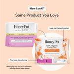 Honey Pot 100% Organic Cotton Comfort Cover Regular Pads, 20 Count