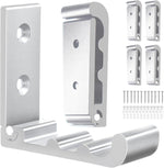 6 Pack Folding Wall Hooks, Heavy Duty Space-Saving Foldable Design Wall Mounted Multi-Purpose Hooks for Coats, Towels, Hats, Backpacks (Silver)
