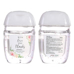 Hand Sanitizer Wedding Favors (10 Pack) Mini Hand Sanitizer Party Favors, Travel Size Hand Sanitizer, Mini Hand Sanitizer Party Favors | 10 Floral 1Oz Gels
