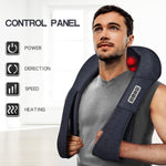 Shiatsu Back Shoulder and Neck Massager with Heat, Electric Deep Tissue 4D Kneading Massage, Best Gifts for Women Men Mom Dad, Fathers Day, Mothers Day, Christmas Gifts