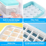 Ice Cube Tray with Lid and Bin, PHINOX 64 Pcs Ice Trays for Freezer, Ice Cube Tr