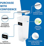 42-Piece Kitchen Food Container Set - Durable, Airtight, and Leak-Proof