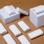 100 Pcs Plastic Empty Deodorant Containers 1/2 Oz Travel Deodorant 15Ml Refillable Containers Tubes Oval Lip Balm Tubes for Lip Balm DIY, White