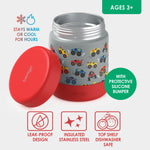 Kids Stainless Steel Insulated Food Jar - Trucks