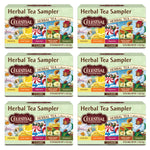 (6 Pack)  Herbal Tea Sampler, Caffeine-Free Herbal Tea Bags (18 Count)