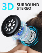 Bluetooth Sleep Mask Headphones,Blackout Sleepathy Sleep Mask Upgraded 3D Contoured Sleep Headphones Sleep Mask Gift Gadgets for Men & Women Great for Travel/Nap/Night Relaxation Black